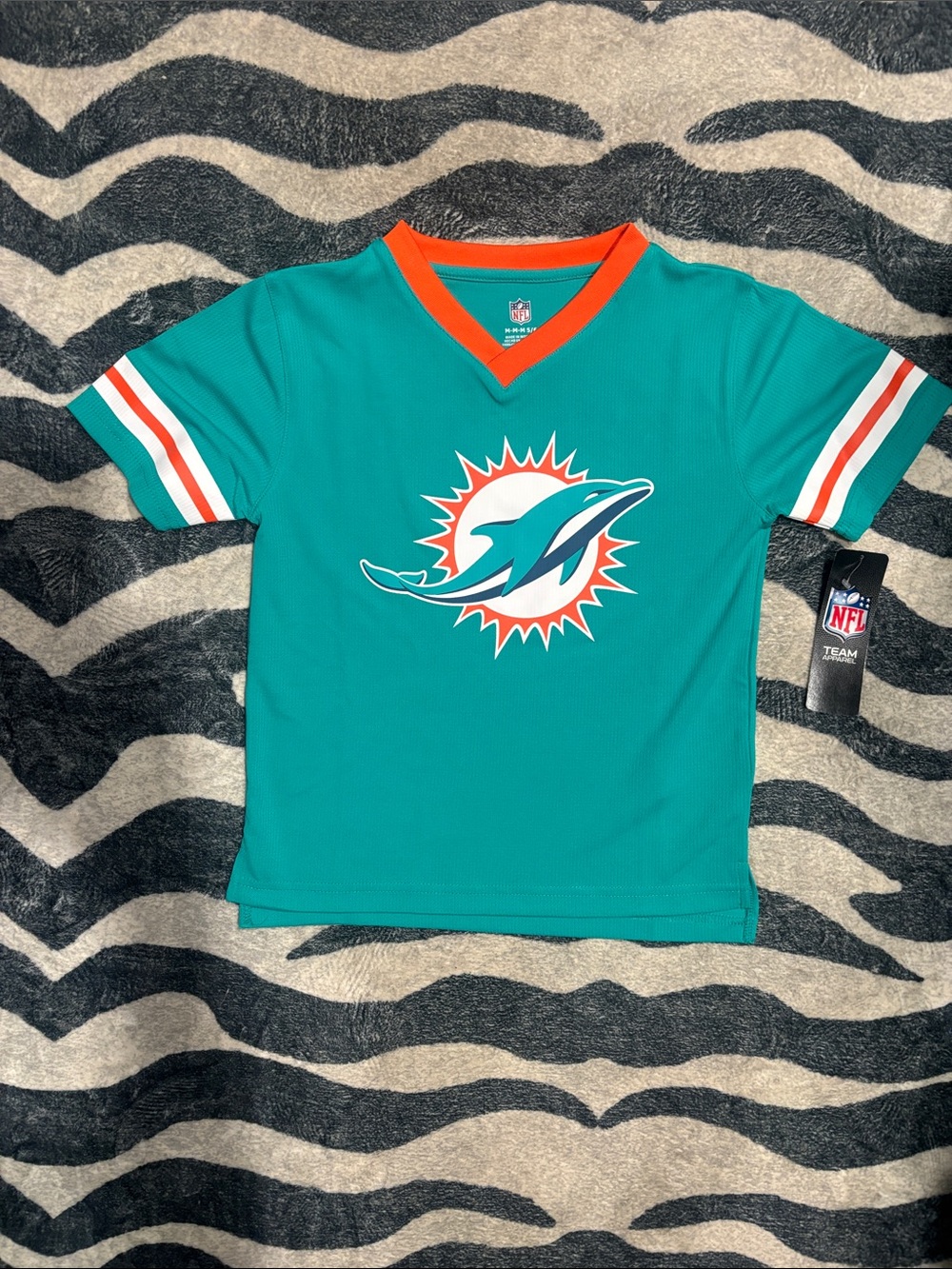 NFL Miami Dolphins Teal & Orange Kids Football Jersey